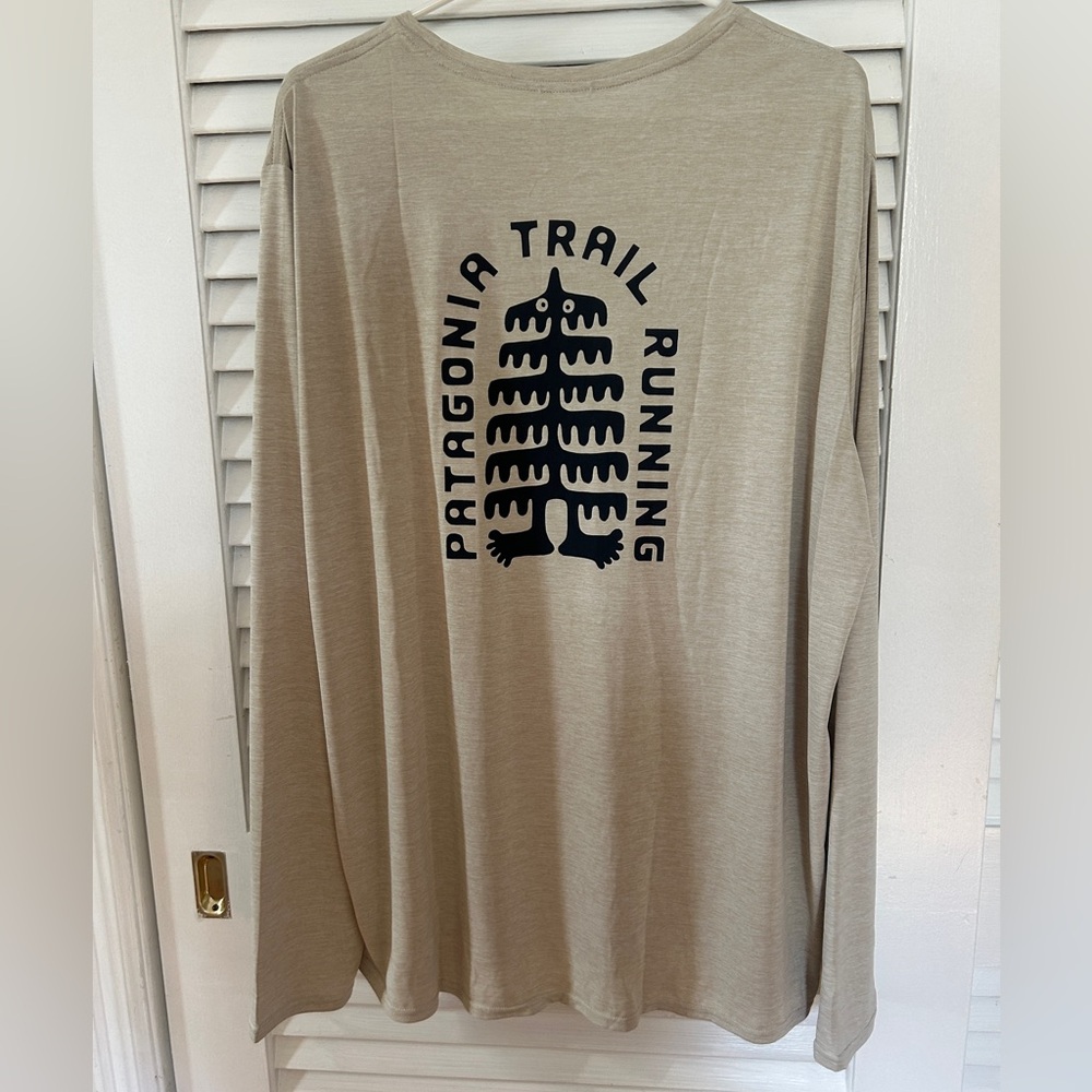 NWT Patagonia Men’s Long-Sleeve Cap Cool Trail Running Shirt XXL - Picture 3 of 7